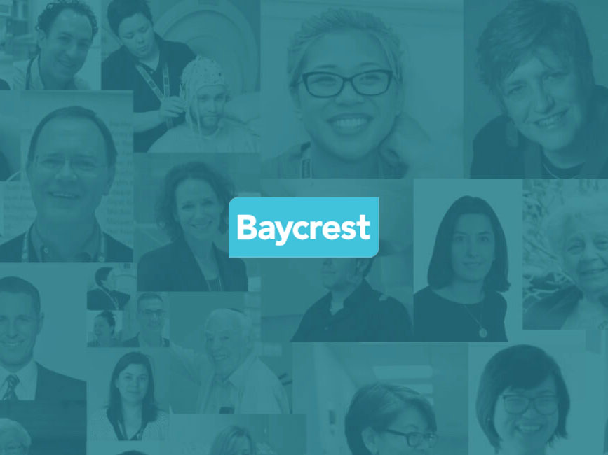 Collage of multiple faces spanning different ages, backgrounds and occupations from Baycrest Health Sciences